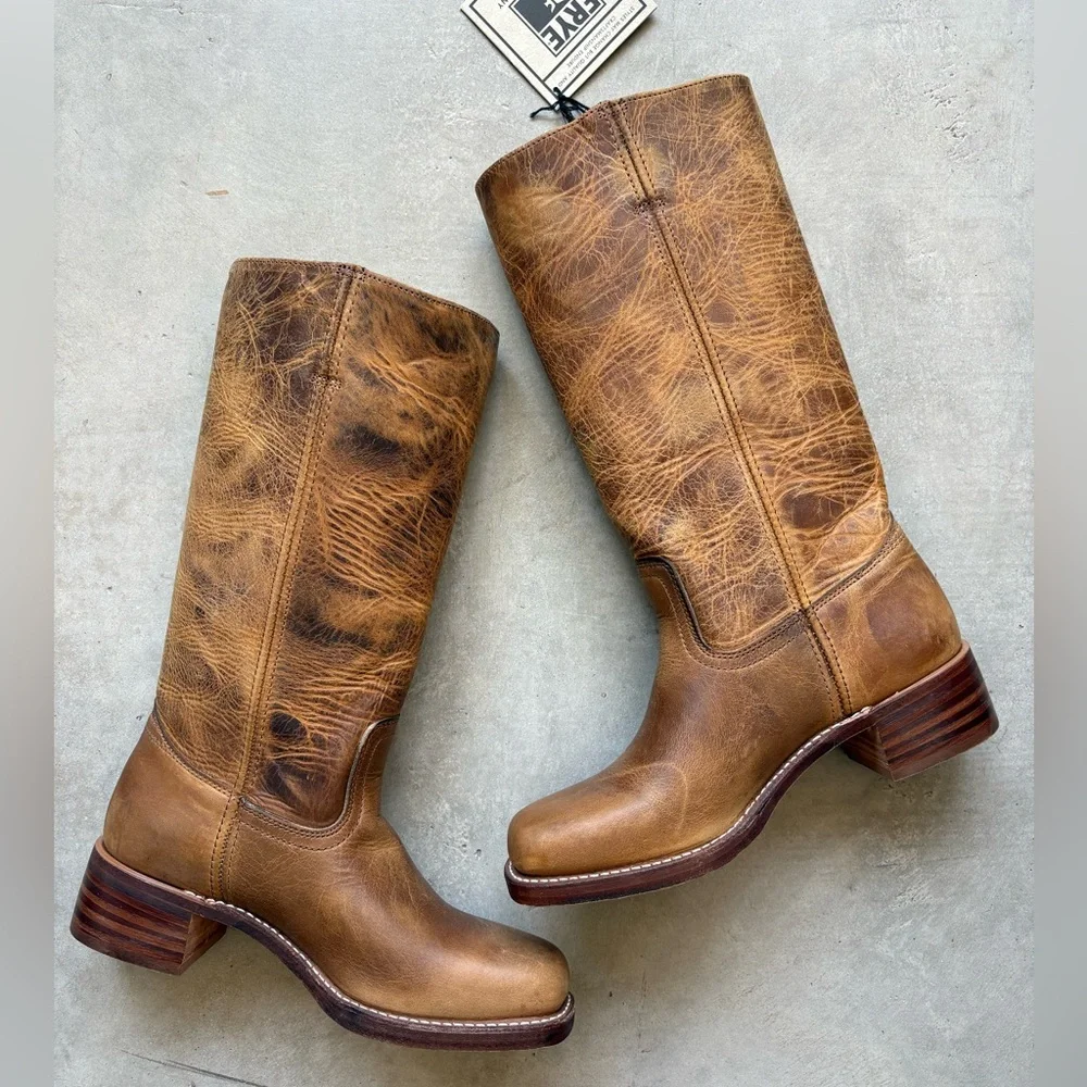 NWT πΊπΈ FRYE 14L Campus Boots - Picture 13 of 16